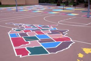 Indiana and Midwest Athletic Markings for Schools and Playgrounds