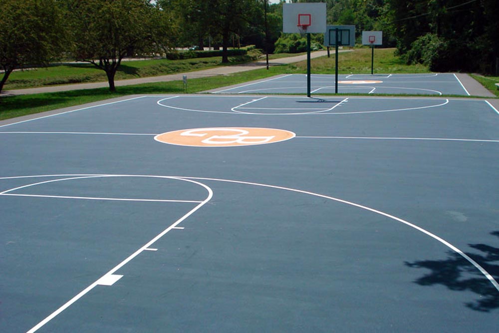 Indiana and Midwest Basketball Court Athletic Markings for Schools, University, and Home